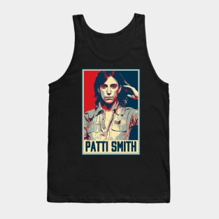 Patti Smith Rock 'n' Roll Poetess Tank Top